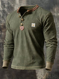Men's Vintage Comfortable Henley T-Shirt