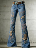 Women's Legendary female country singer Pattern Jeans