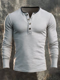 Men's Vintage Comfortable Henley T-Shirt