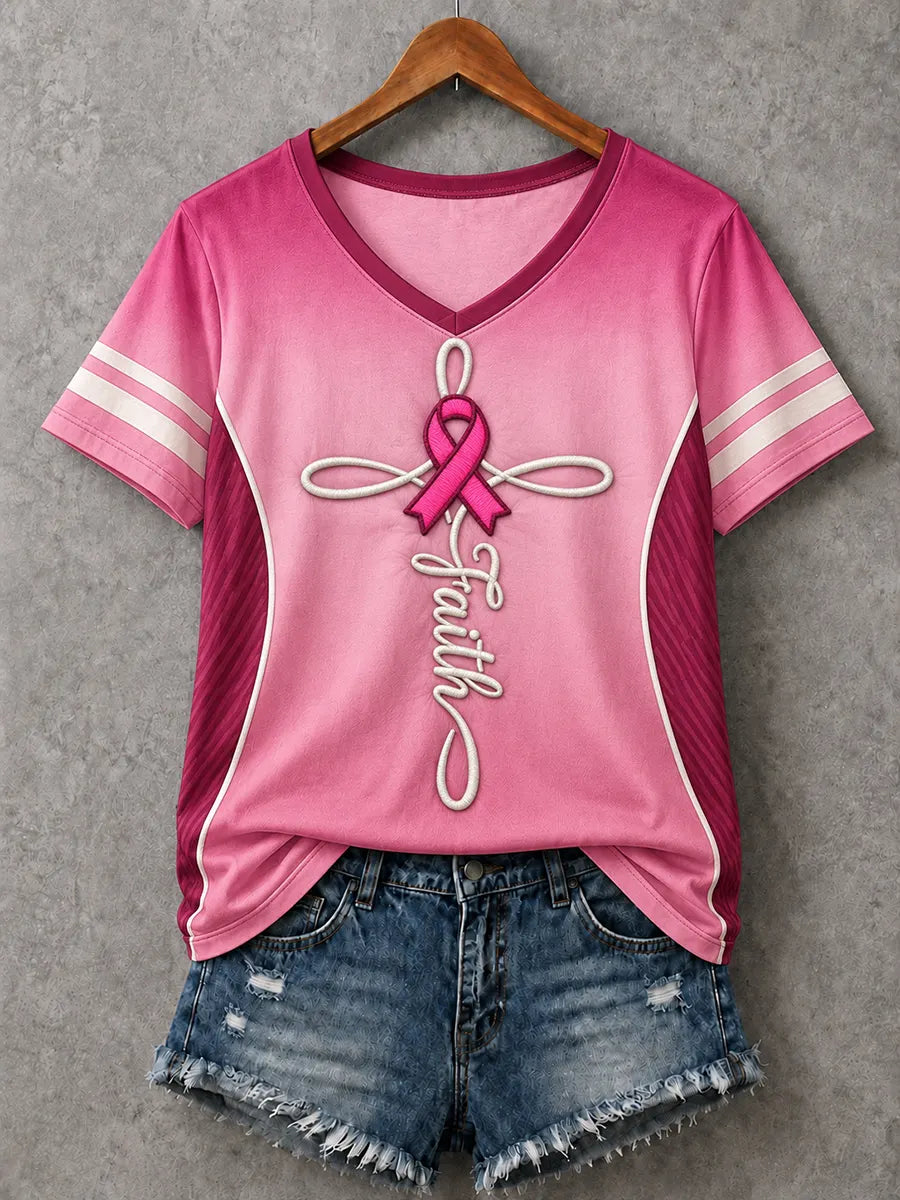 💗Breast Cancer Awareness Month "Pink October" Art T-Shirt