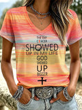 Women's Leukemia Awareness Graphic Casual T-Shirt