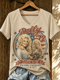 Women's Dolly Parton Tribute Print T‐Shirt