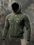 Men's Outdoor Tactical Multi-Pocket Camouflage Hoodie