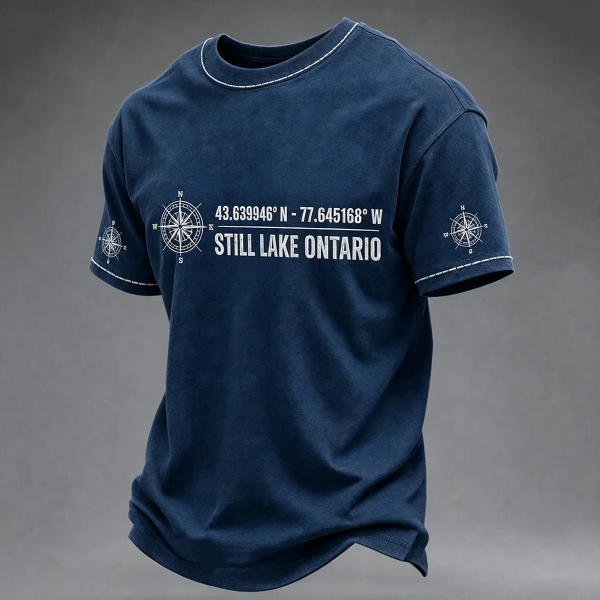Men's Lake Ontario Always And Forever Printed Short Sleeve T-shirt