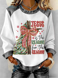 Women's Christmas Casual Patchwork Comfortable Sweatshirt