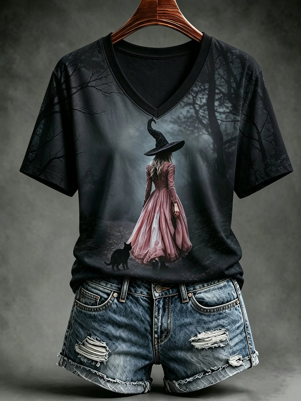Ladies, in October we wear pink witch tops.