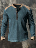 Men's Vintage Comfortable Henley T-Shirt