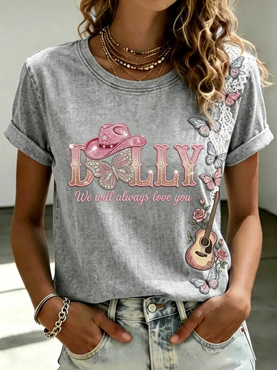 Women's Commemorative Print Vintage T-Shirt