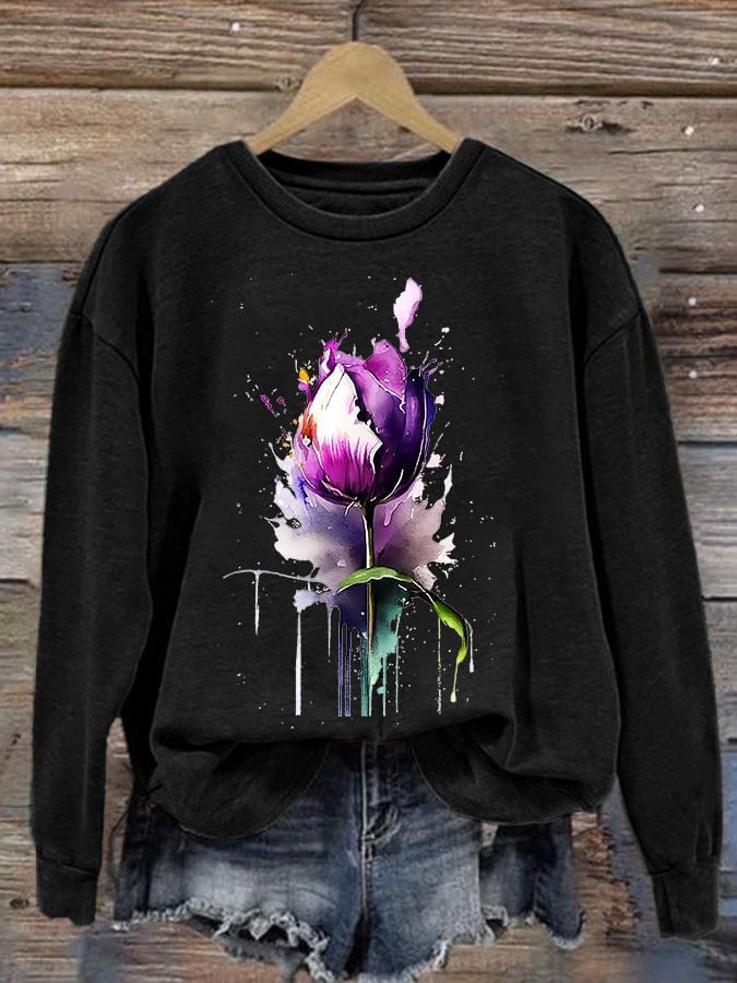 Women's Alzheimer's Printed Sweatshirt