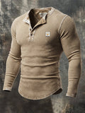 Men's Vintage Comfortable Henley T-Shirt