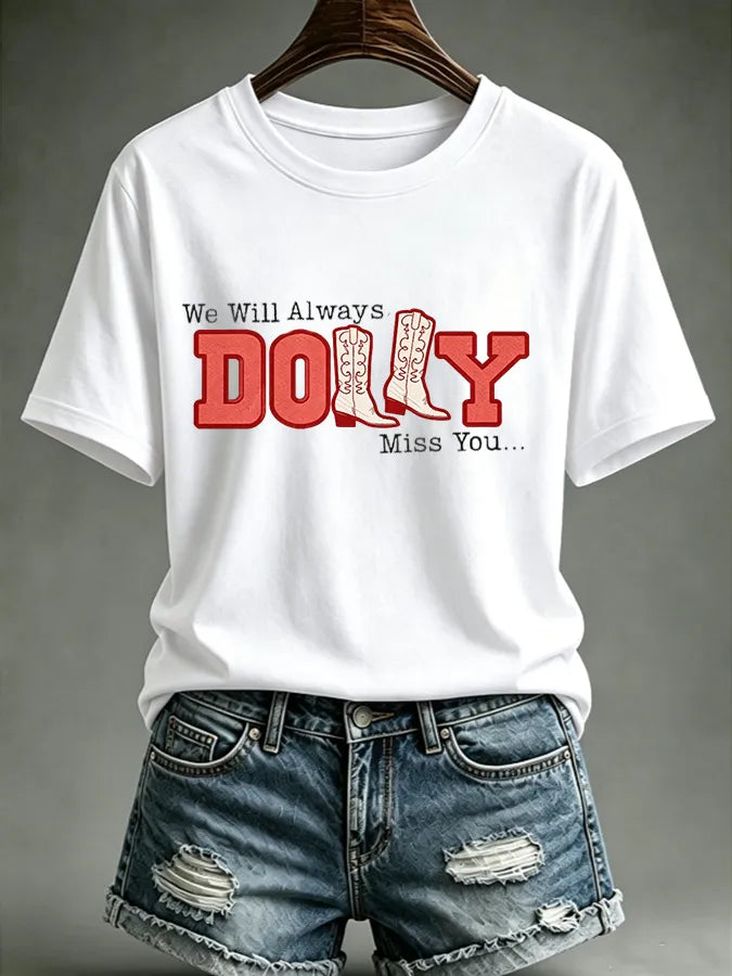 Women'S Commemorative Printed Casual T-Shirt