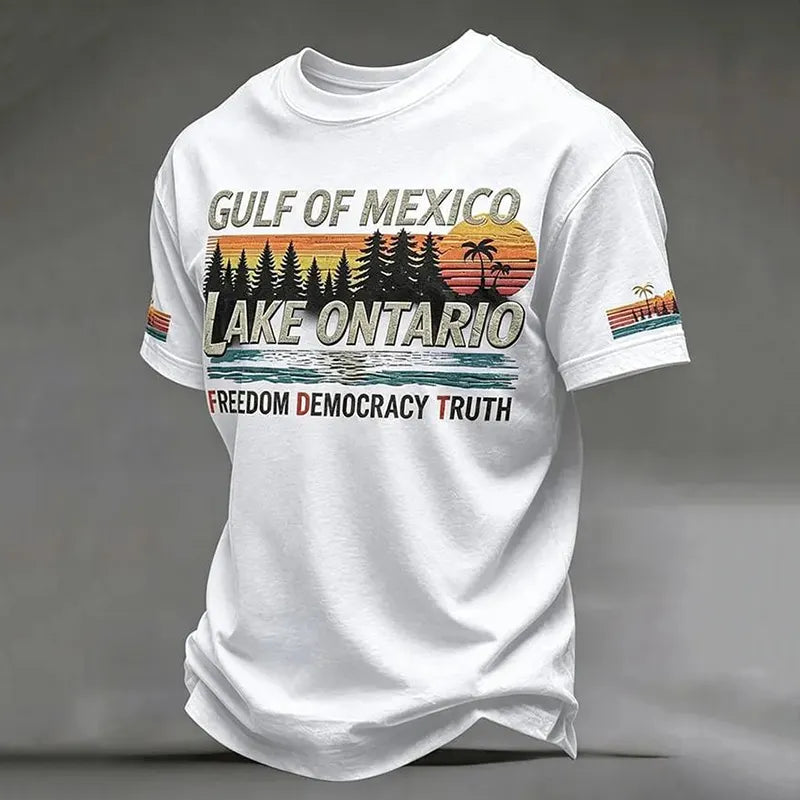 Men's Lake Ontario Printed Short Sleeve T-shirt