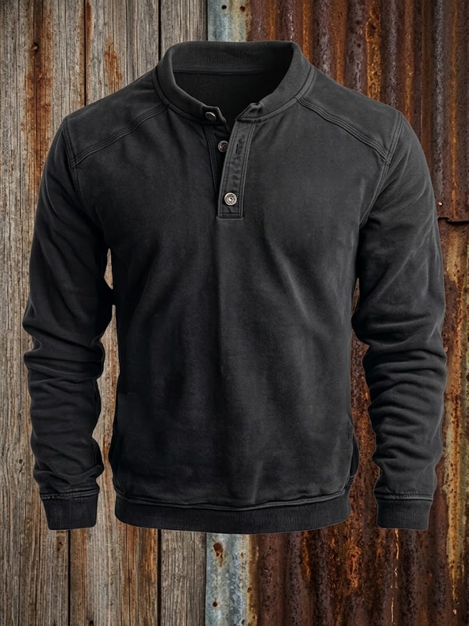 Men’s Retro Comfortable Outdoor Warm Sweatshirt