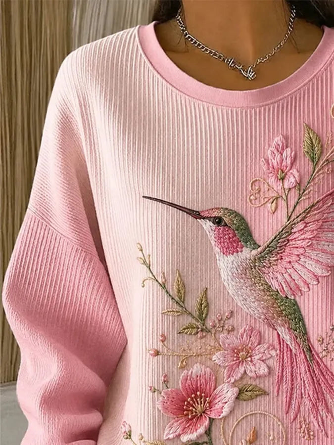Women's Casual Printed Pullover Sweatshirt
