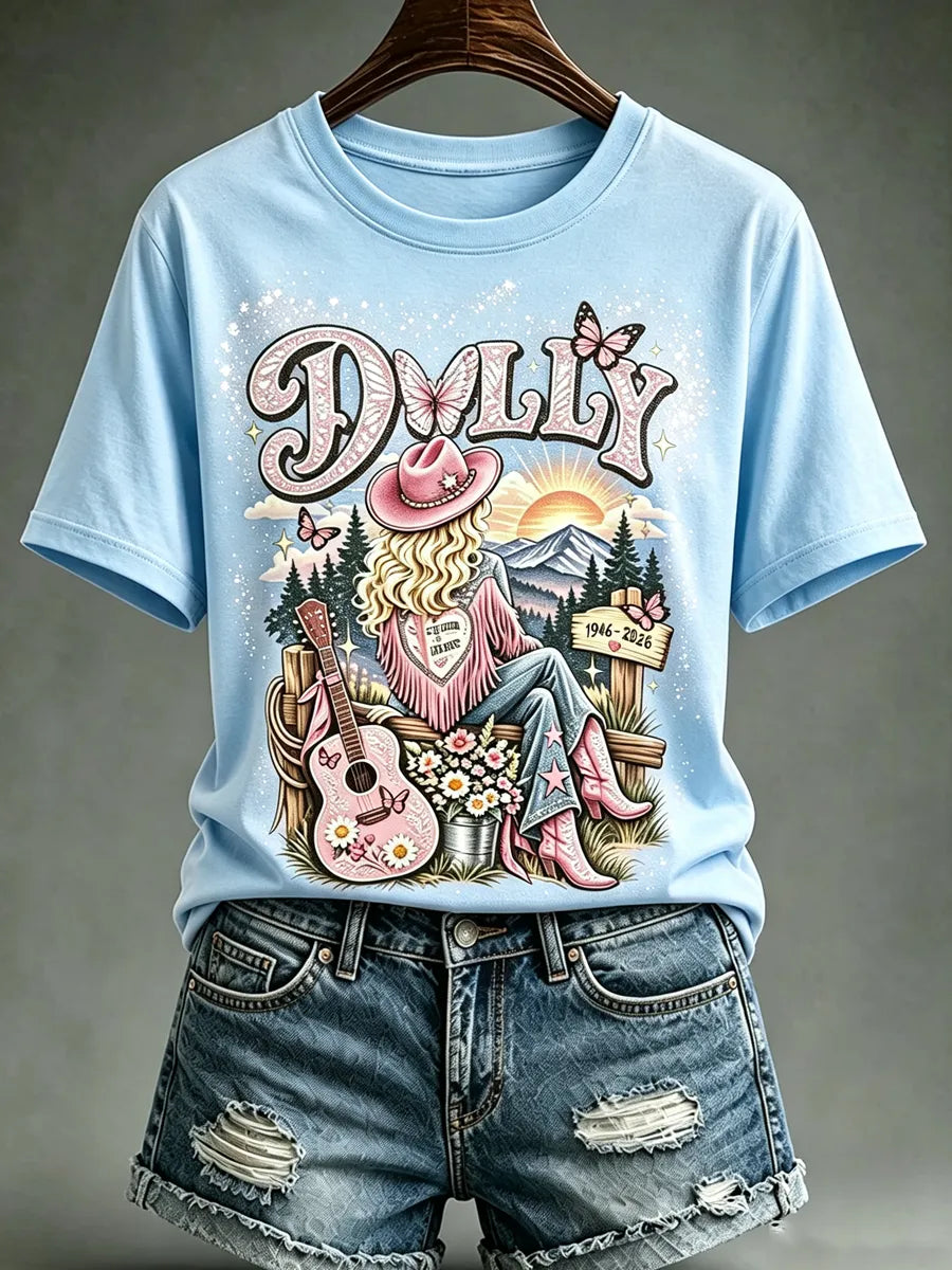 Women's Commemorative Print Vintage T-Shirt