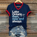 Women's Canada Lake Ontario Print T‐shirt