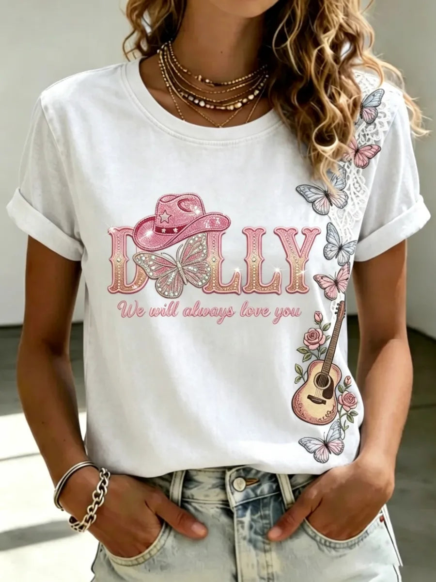 Women's Commemorative Print Vintage T-Shirt