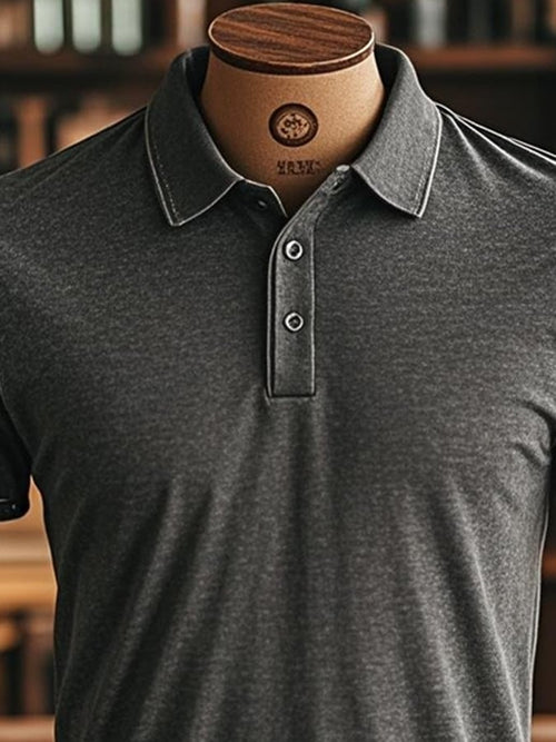 Classic retro polo shirt for men