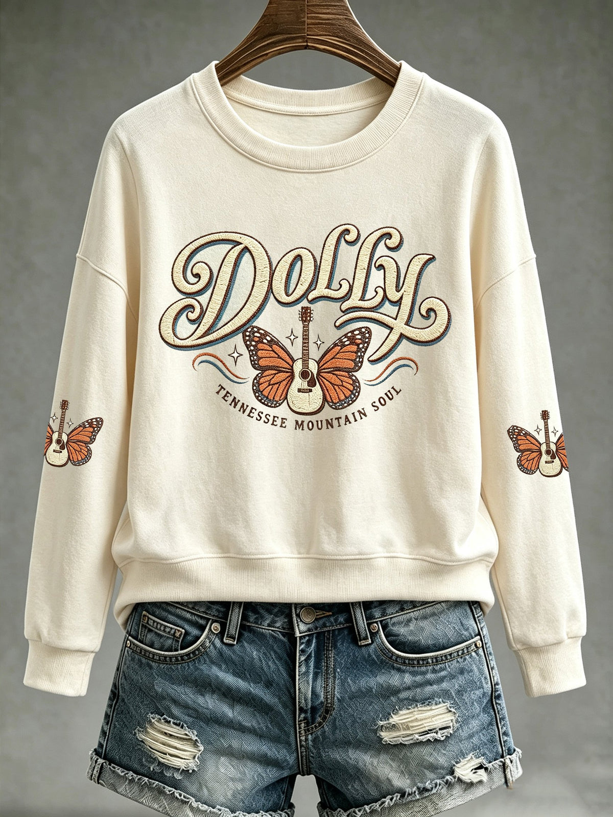 Women's Music-Themed Graphic Casual Sweatshirt