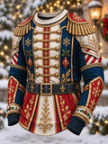 Men's Christmas Nutcracker Royal Guard Armor Graphic Casual Sweatshirt