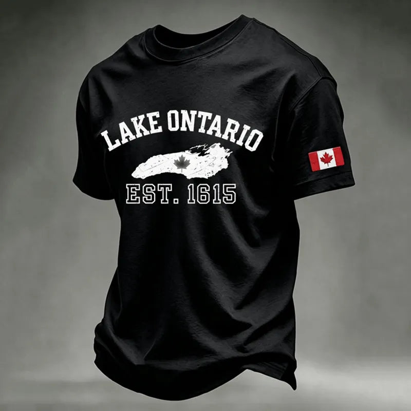 Men's Lake Ontario Print Short-sleeve T-shirt