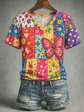 Women's Casual Print Short-Sleeve T-Shirt