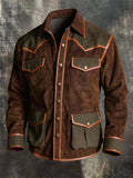Men's Vintage Multi-Pocket Multifunctional Western Shirt