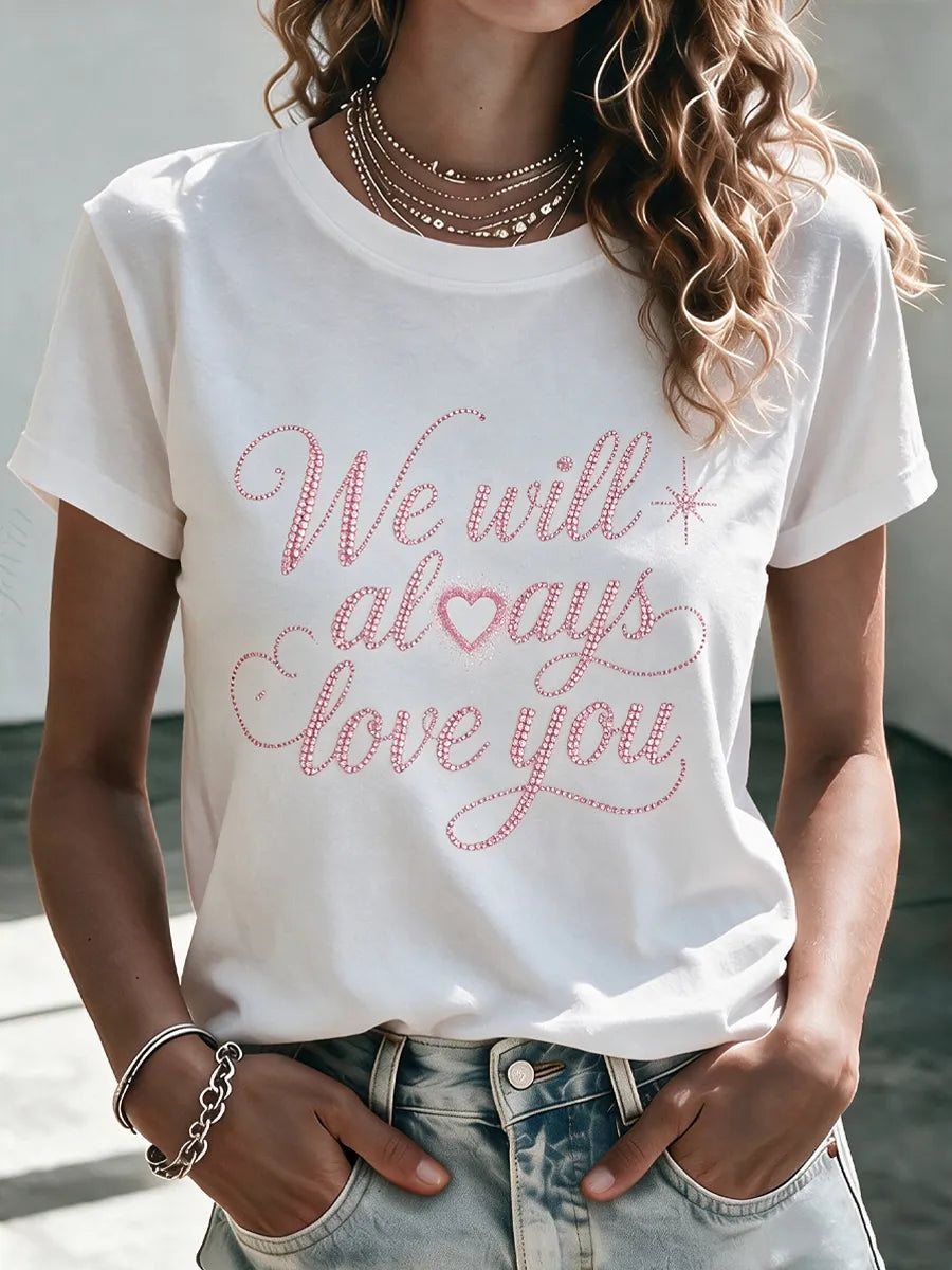 Women'S Commemorative Printed Casual T-Shirt