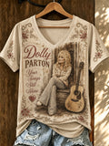 Women's Dolly Parton Tribute Print T‐Shirt