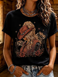 Women'S Country Music Printed Casual T-Shirt