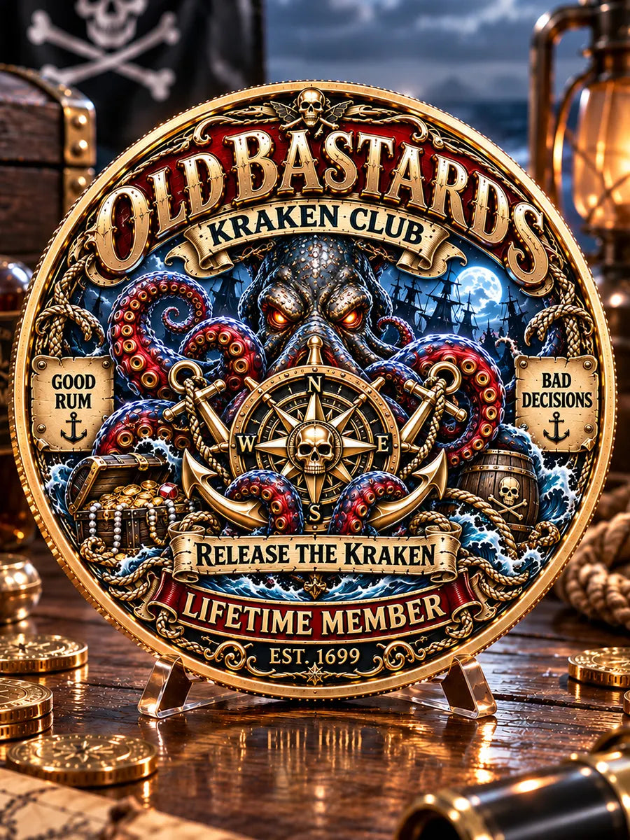 Old Bastards Kraken Club Commemorative Medallion