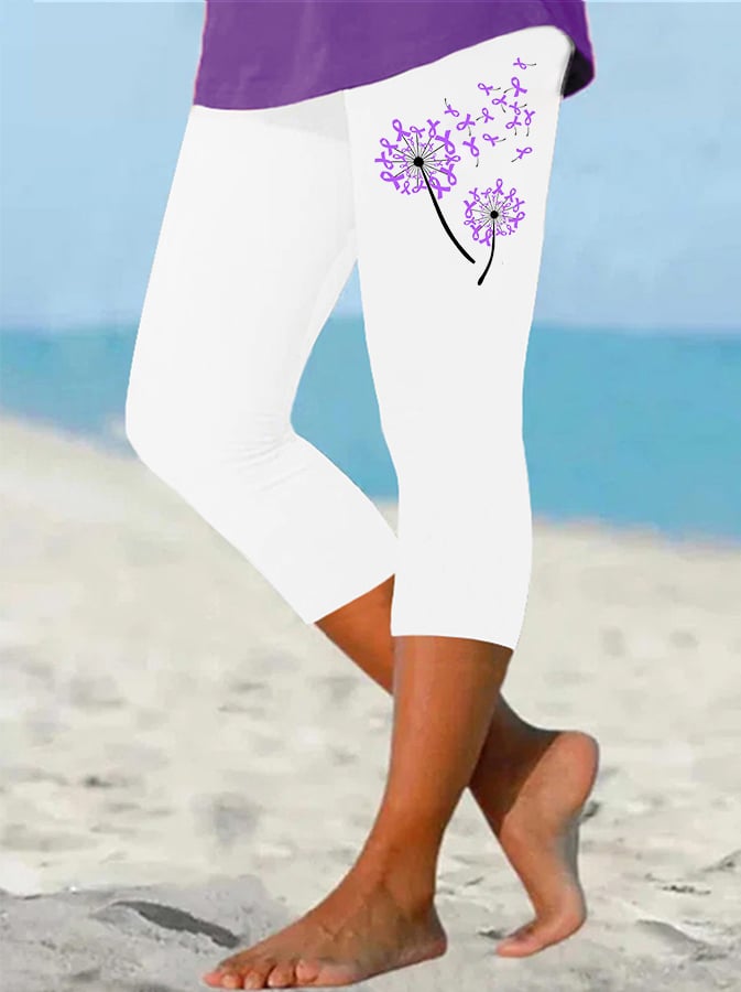 Women's Alzheimer's Awareness Relaxed Leggings