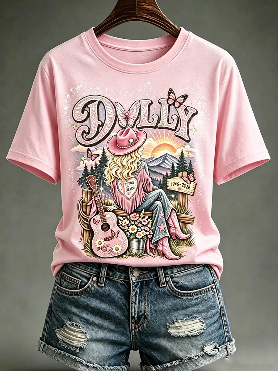 Women's Commemorative Print Vintage T-Shirt