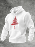 Men's Christmas Tree Print Hoodie