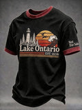 Men's Lake Ontario Print Short-sleeve T-shirt