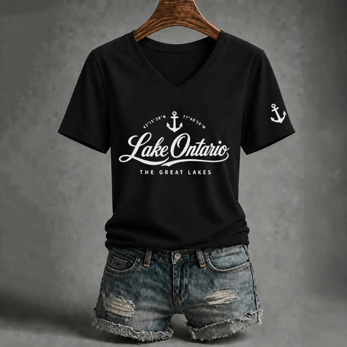 Women’s Lake Ontario Printed Casual T-shirt