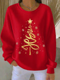 Retro Christmas Jesus Print Sweatshirt