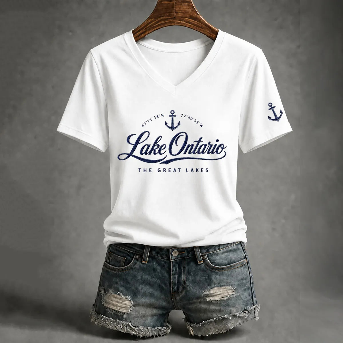 Women’s Lake Ontario Printed Casual T-shirt