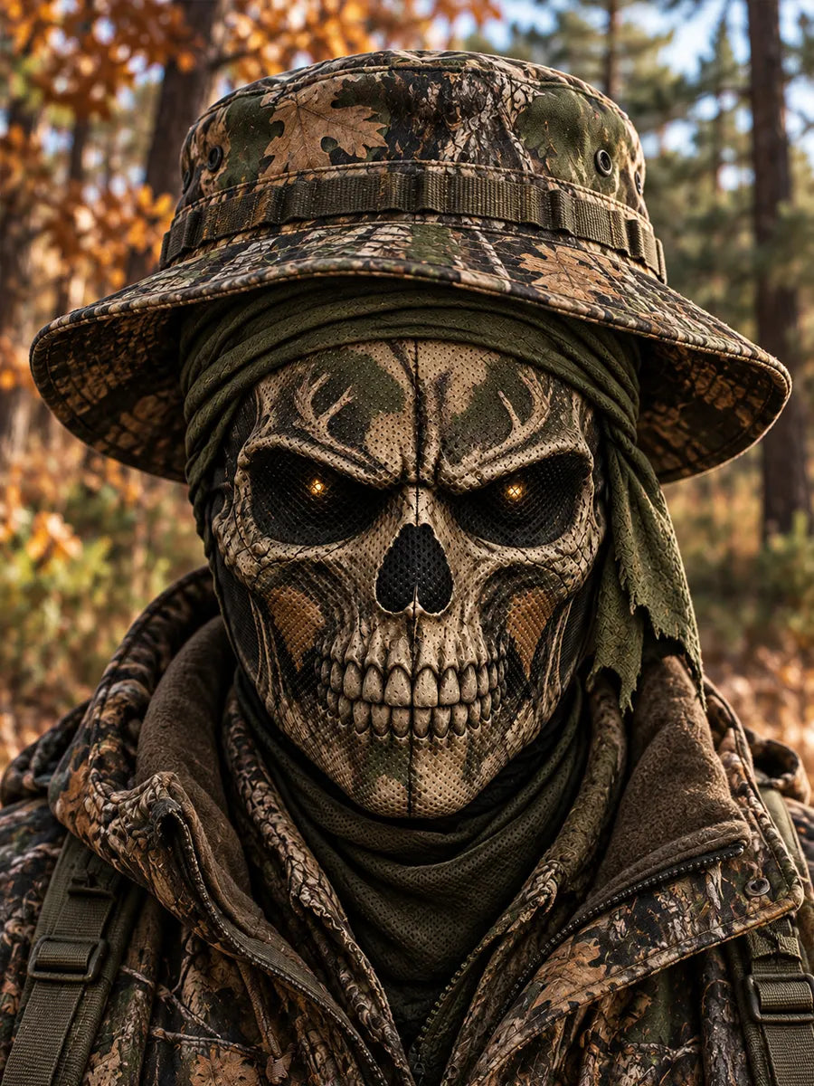 Retro Hunting Skull Mask