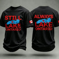 Men's  Canada Lake Ontario Printed Retro T-shirt
