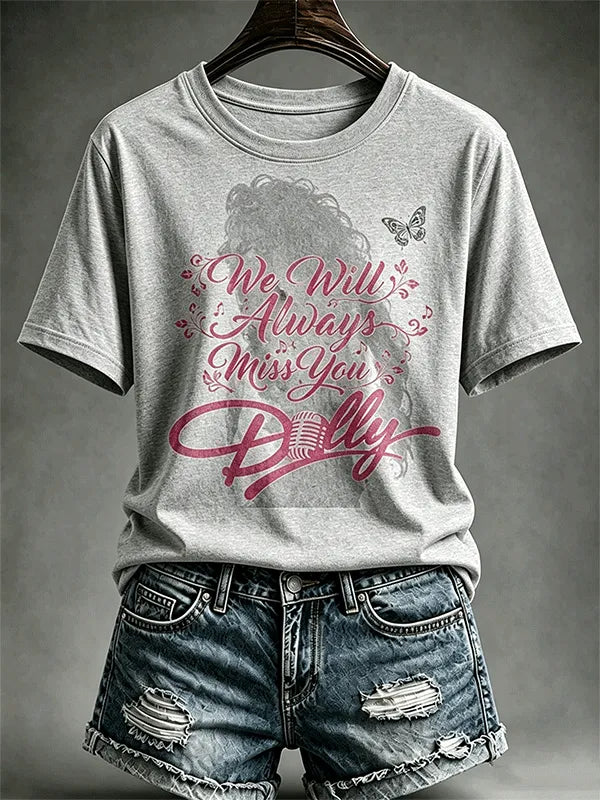 Women'S Casual Commemorative Singer Printed T-Shirt