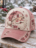 🎅 Vintage Winking Santa Claus Christmas Baseball Cap 🎄❄️