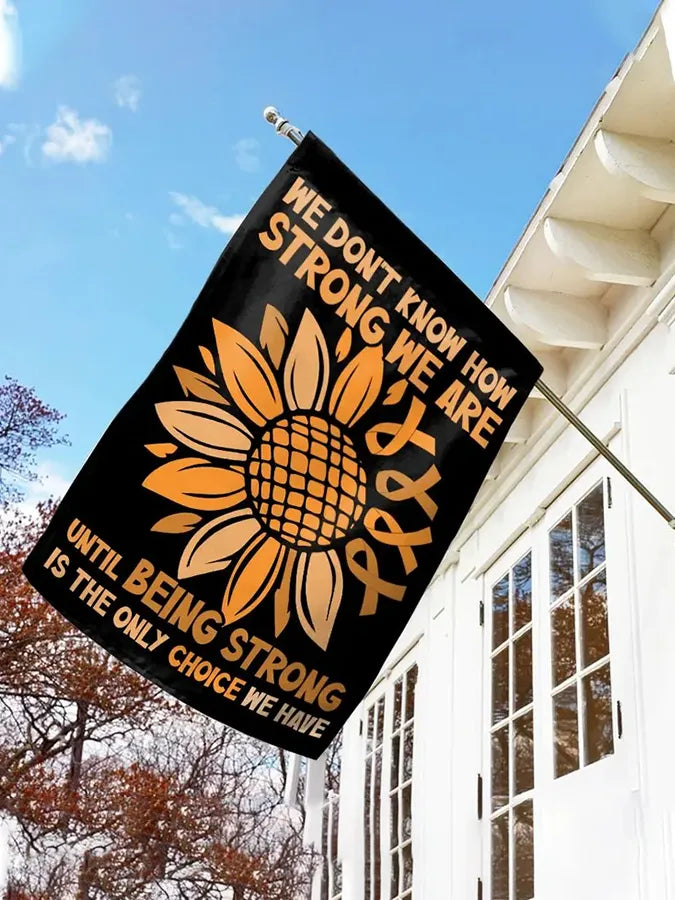 Garden Courtyard Flag for Male and Female Leukemia Awareness