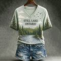 Women's Lake Ontario Natural Scenery Casual T-shirt