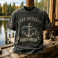 Men's 1615 Ontario Canada Print Casual Short-sleeve T-shirt