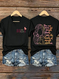Women'S Commemorative Printed Casual T-Shirt