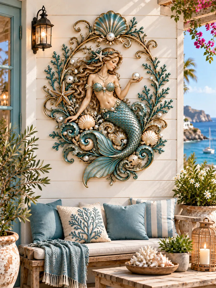 Enchanted Mermaid Coastal Wall Decor