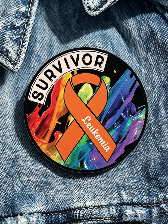 Leukemia Awareness Lapel Pin with Gender-Inclusive Design