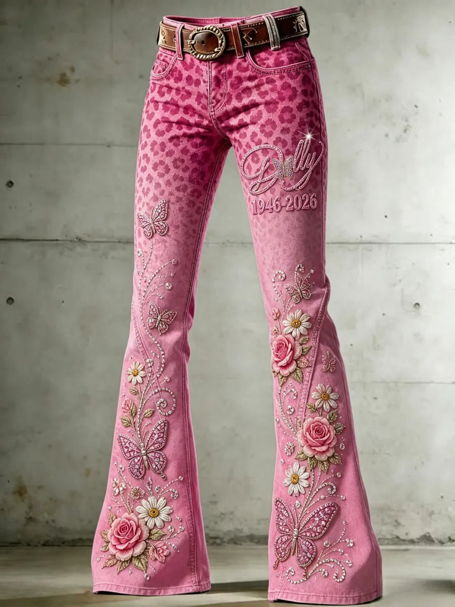 Women's Legendary female country singer Pattern Jeans