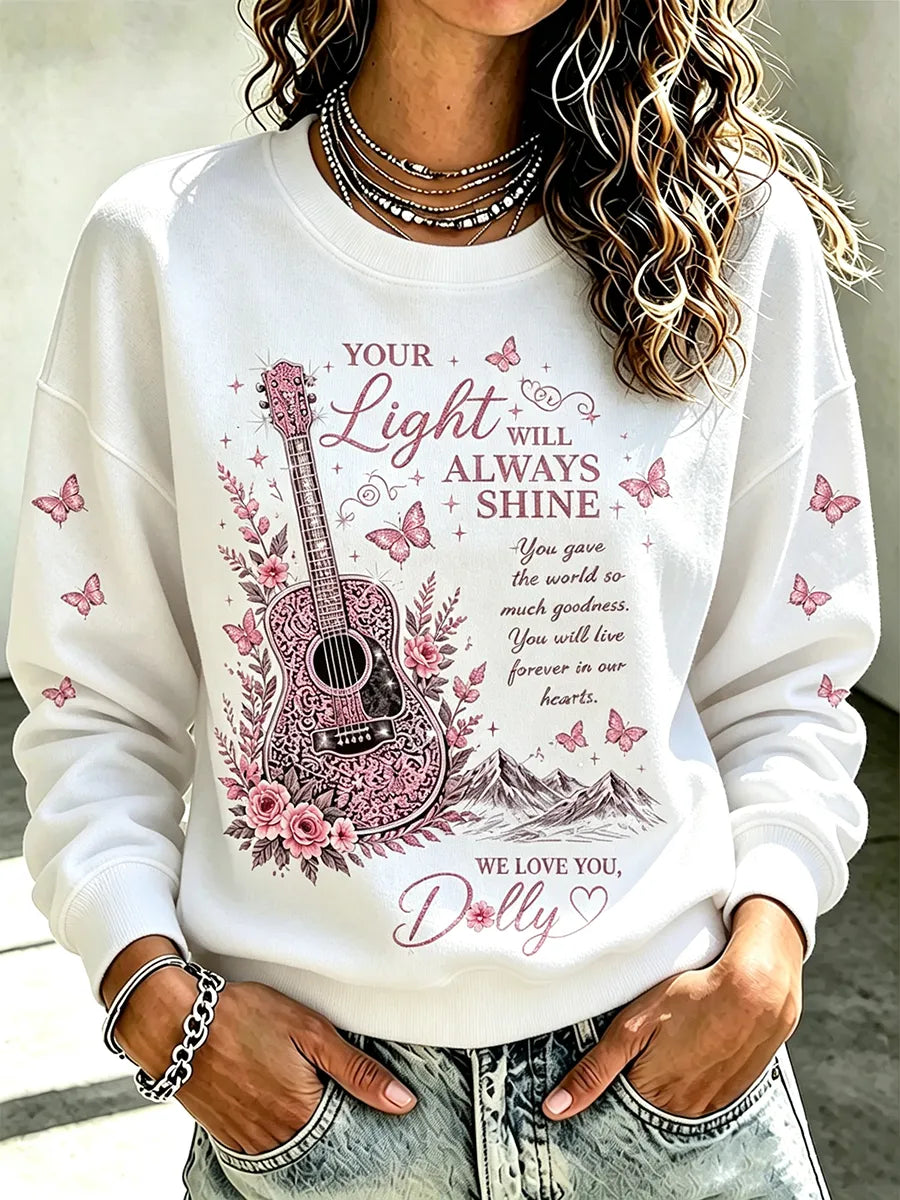 Women'S Country Music Commemorative Pattern Hoodie